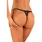 Obsessive Celia Noir crotchless thong - Сексуальні жіночі стрінги, XL/2XL