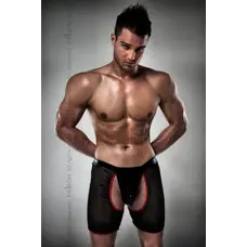 Passion 012 Thong - Чоловічі трусики-шорти, XXL/XXXL (чорний)