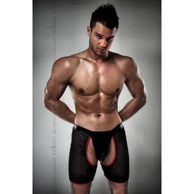 Passion 012 Thong - Чоловічі трусики-шорти, XXL/XXXL (чорний)
