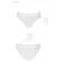 Passion PS006 panties трусики с прозрачной вставкой, XL (белый)