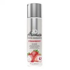 System JO Aromatix - Massage Oil - Strawberry - Массажное масло, 120 мл