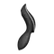 Satisfyer Curvy Trinity 2 - Вакуумный клиторальный стимулятор и массажер для точки G, 16.8х3.8 см (чёрный)