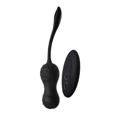 Dream Toys Dark Desires Virginia Thrusting Egg - Виброяйцо, 8х3,5 см (черный)