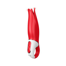 Satisfyer Vibes Power Flower - оригинальный вибромассажер, 19х4.6 см (красный)