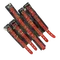 Пикантные Штучки Red&Black - Комплект ошейник и фиксаторы для рук и ног, (красный)