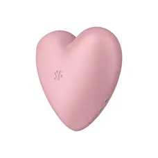 Satisfyer Cutie Heart Light Red - Вакуумный стимулятор в виде сердечка, 7.7х7.5 см (розовый)