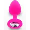 Toy Joy Small Diamond Booty Jewel - Пробка анальная, 7х2.5 см (розовая)
