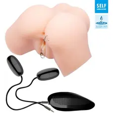 LyBaile Crazy Bull Dual Vagina and Ass Flesh - Реалістичний мастурбатор із двома любовними дірочками, 23х17.5 см (тілесний)