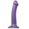 Strap-On-Me Mono Density Dildo, M - Насадка для страпону гнучка, 18х3.3 см., (фіолетова)