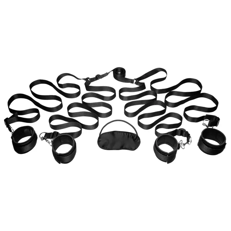 Frisky Bedroom Restraint Kit - Фиксаторы с манжетами на кровать (черный) Frisky Bedroom Restraint Kit - Фиксаторы с манжетами на кровать (черный)