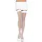 Leg Avenue Nylon Fishnet Thigh Highs - панчохи в сітку на гумці, XS-M (білий)