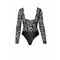 Еротичний боді Noir Handmade F296 Psyche, 3XL
