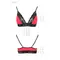 Passion PS001 TOP - Еластичний топ з мереживом, L (червоний)