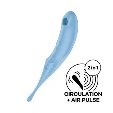 Satisfyer Twirling Pro Blue - Вакуумный стимулятор