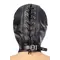 Fetish Tentation BDSM hood in leatherette with removable mask - Капюшон для БДСМ со съемной маской