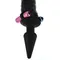 Tailz Black Cat Tail Anal Plug & Mask Set - ролевой БДСМ набор кота: маска и анальная пробка с хвостом