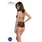 Passion - DELIENA BODY black - Сексуальний боді, L/XL