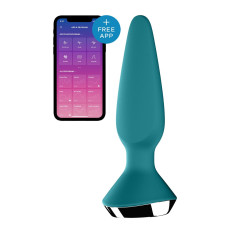 Satisfyer Plug-ilicious 1 - Анальная смарт-пробка, 14х3 см, (зеленая)