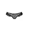 Passion Exclusive - Donia Thong - Трусики з оборками, S/M (чорні)