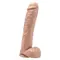 Get Real ToyJoy - Большой реалистичный фаллоимитатор с мошонкой и присоской, 28х6,5 см (телесный)