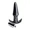 Frisky Smooth Vibrating Anal Plug - Black - Анальная пробка с вибрацией, 12х3 см (черный)