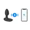 Анальна пробка з підсвіткою та вібрацією OhMiBod Lumen powered by KIIROO, 10.2х3.3 см (чорний)