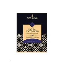 Sensuva - Natural Water-Based Blueberry Muffin - Пробник лубриканта на водной основе, 6 мл