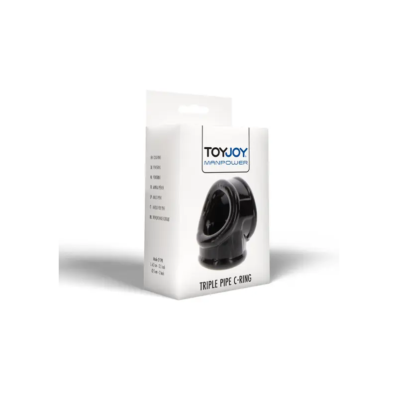 Эрекционное кольцо ToyJoy Manpower Triple Pipe C-Ring Эрекционное кольцо ToyJoy Manpower Triple Pipe C-Ring