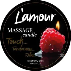 Массажная свеча L'amour Raspberry Bliss, 30 мл (малина)