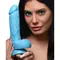 Pop Peckers 8.25" Dildo With Balls - Blue - Фаллоимитатор, 22,8 см (голубой)