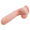 T-skin ReaL Bottomless Pleasure - Фаллоимитатор на присоске, 20х4.5 см