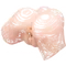 LyBaile Crazy Bull Dual Vagina and Ass Flesh - Реалістичний мастурбатор із двома любовними дірочками, 23х17.5 см (тілесний)