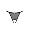 Obsessive Celia Noir crotchless thong - Сексуальні жіночі стрінги, XL/2XL