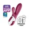 Satisfyer Hot Bunny - Милый вибратор-кролик, 17.5х3.7 см (бордовый)