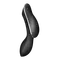 Satisfyer Curvy Trinity 2 - Вакуумный клиторальный стимулятор и массажер для точки G, 16.8х3.8 см (чёрный)