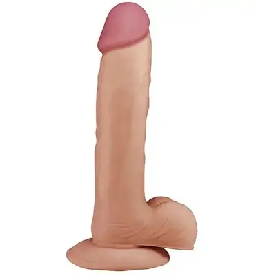 LoveToy - The Ultra Soft Dude Flesh 9" - Фалоімітатор з присоскою, 21х4.1 см