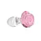 Pillow Talk - Rosy - Luxurious Glass Anal Plug - Стеклянная анальная пробка, 9.9х3.3 см
