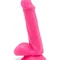 Get Real Happy Dicks Dildo 6 In w.Balls - Фаллоимитатор с мошонкой и присоской, 15х3,5 см (розовый)