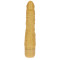 Get Real Gold Dicker Slim Vibrator - Вибратор на батарейках, 16х4.7 см (золотистый)