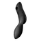 Satisfyer Curvy Trinity 2 - Вакуумный клиторальный стимулятор и массажер для точки G, 16.8х3.8 см (чёрный)