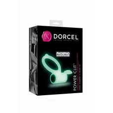 Dorcel Power Clit White Phospho - люмінесцентне віброкільце, 7х3.2 см (білий)