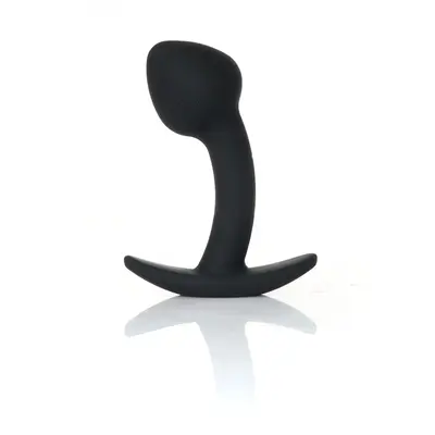 Анальная пробка Boys of Toys Silicone Black Curved Plug - размер S