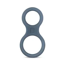 Boners Classic Cock & Ball Ring - Двойгое эрекционное кольцо , (серый)