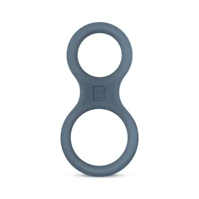 Boners Classic Cock & Ball Ring - Двойгое эрекционное кольцо , (серый)
