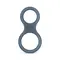 Boners Classic Cock & Ball Ring - Подвійне ерекційне кільце, (сірий)