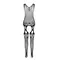 Бодистокинг с плетением на груди Passion BS099, One Size
