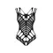 Obsessive B139 crotchless teddy - ажурне боді з відкритою промежиною, S-L (чорний)