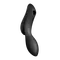 Satisfyer Curvy Trinity 2 - Вакуумный клиторальный стимулятор и массажер для точки G, 16.8х3.8 см (чёрный)