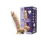 SilexD Vetus Vibro Flesh Model 1 size 8in + LRS - Фалоімітатор з вібрацією та дистанційним керуванням, 20х4.2 см (тілесний)