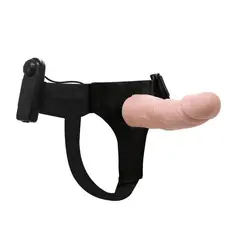 Страпон з вібрацією для чоловіків Baile Ultra Passionate Harness Vibrating, 15 см